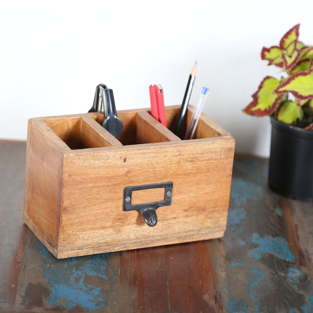 Card and Pen Holder /Moroccan Handmade Thuya Wood Card and Pen Holder/Wooden Office Decor/Office 2024 Decor/Moroccan Decor/Decor/Desk Accessories