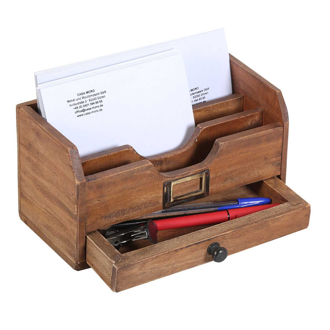 schreibtisch aufbewahrung holz Schreibtisch Organizer – CASA-MORO