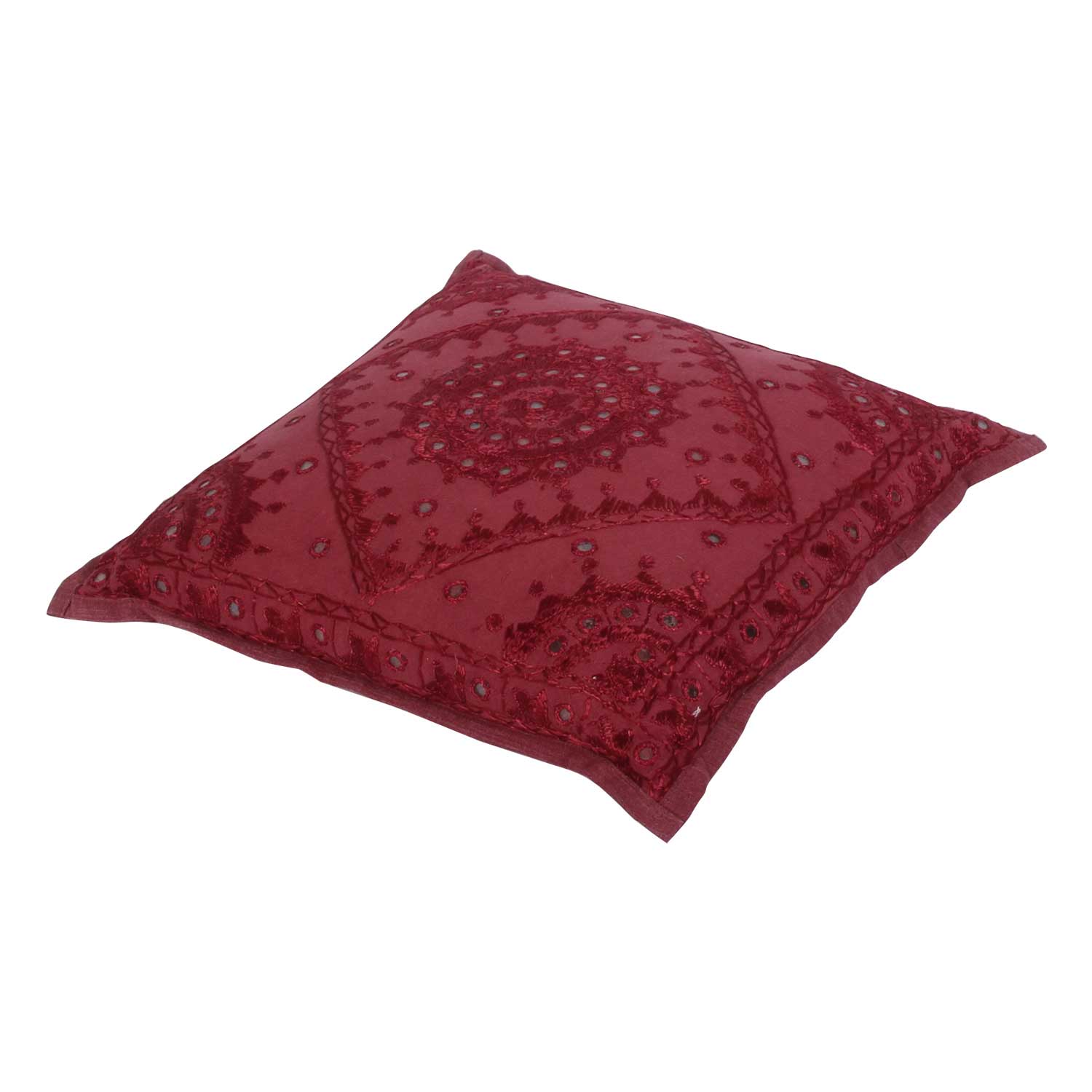 Casatessile Stuhlkissen – 38x38 Cm, Jacquard, Mit Gummibändern, Bordeaux
