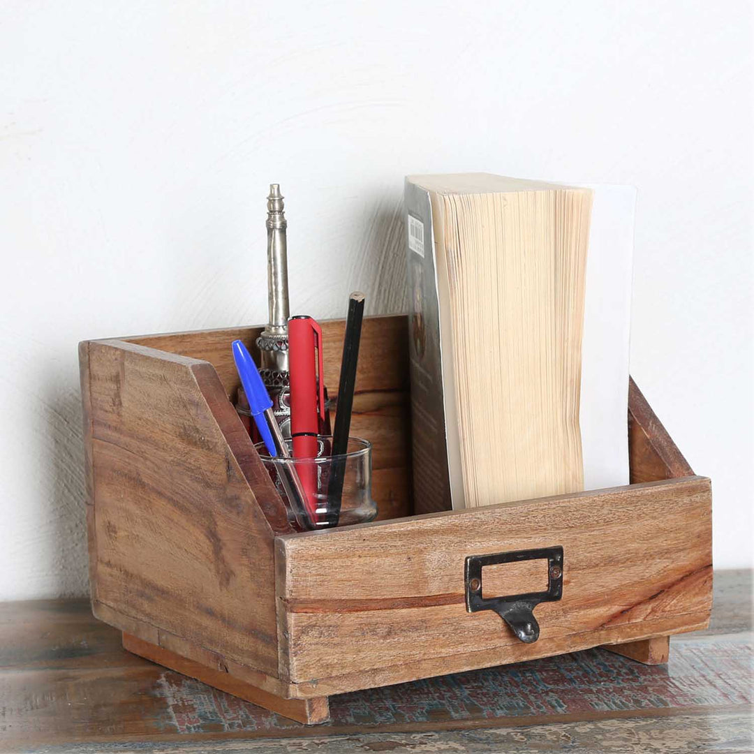 Schreibtisch Organizer – Teakholz – CASA-MORO