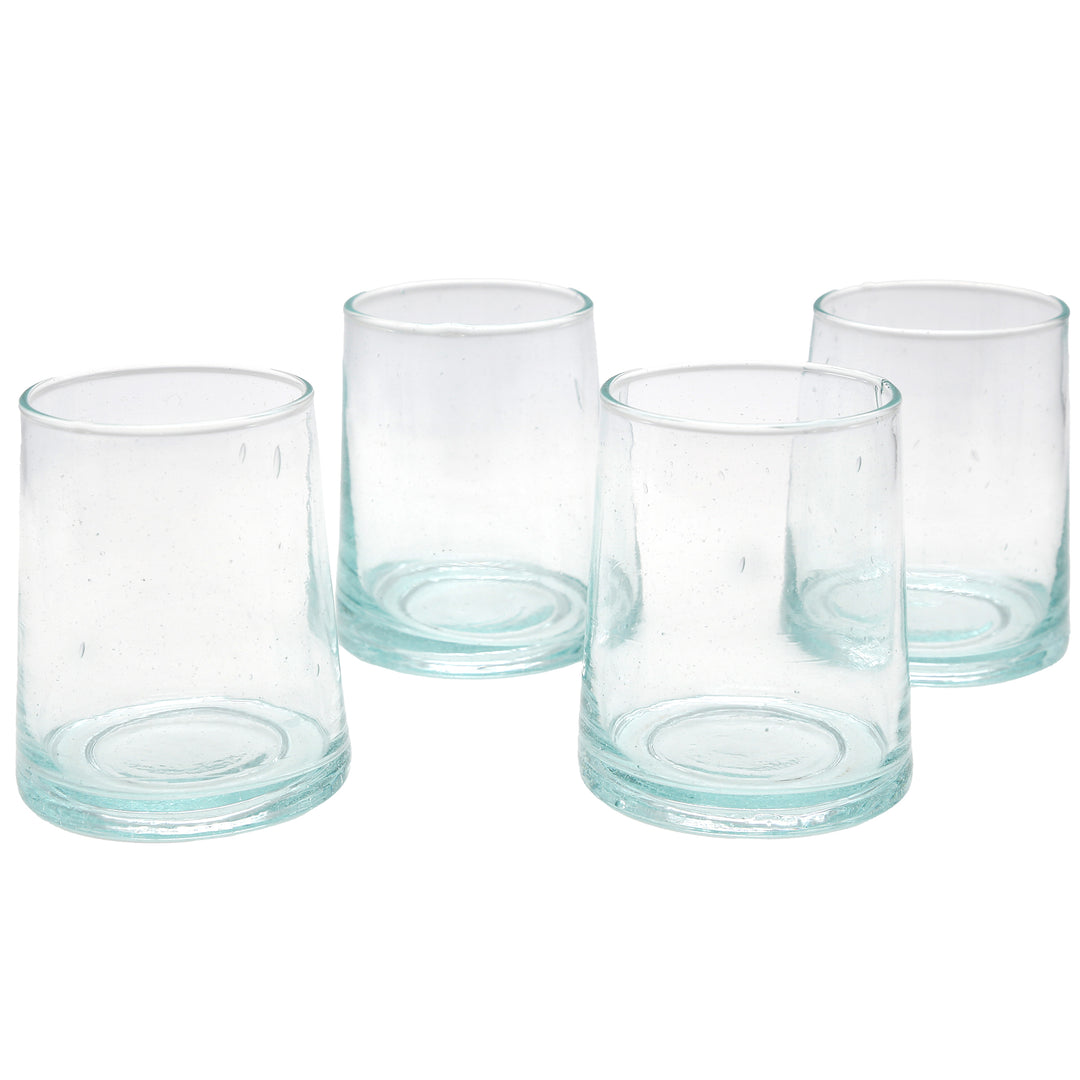 Verre à cocktail au design transparent – forme conique, léger et fait main