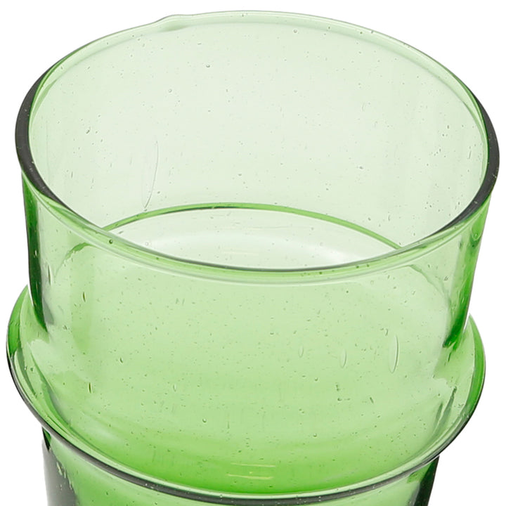 Eiskaffee im grünen Glas – mundgeblasen mit authentischer Formgebung