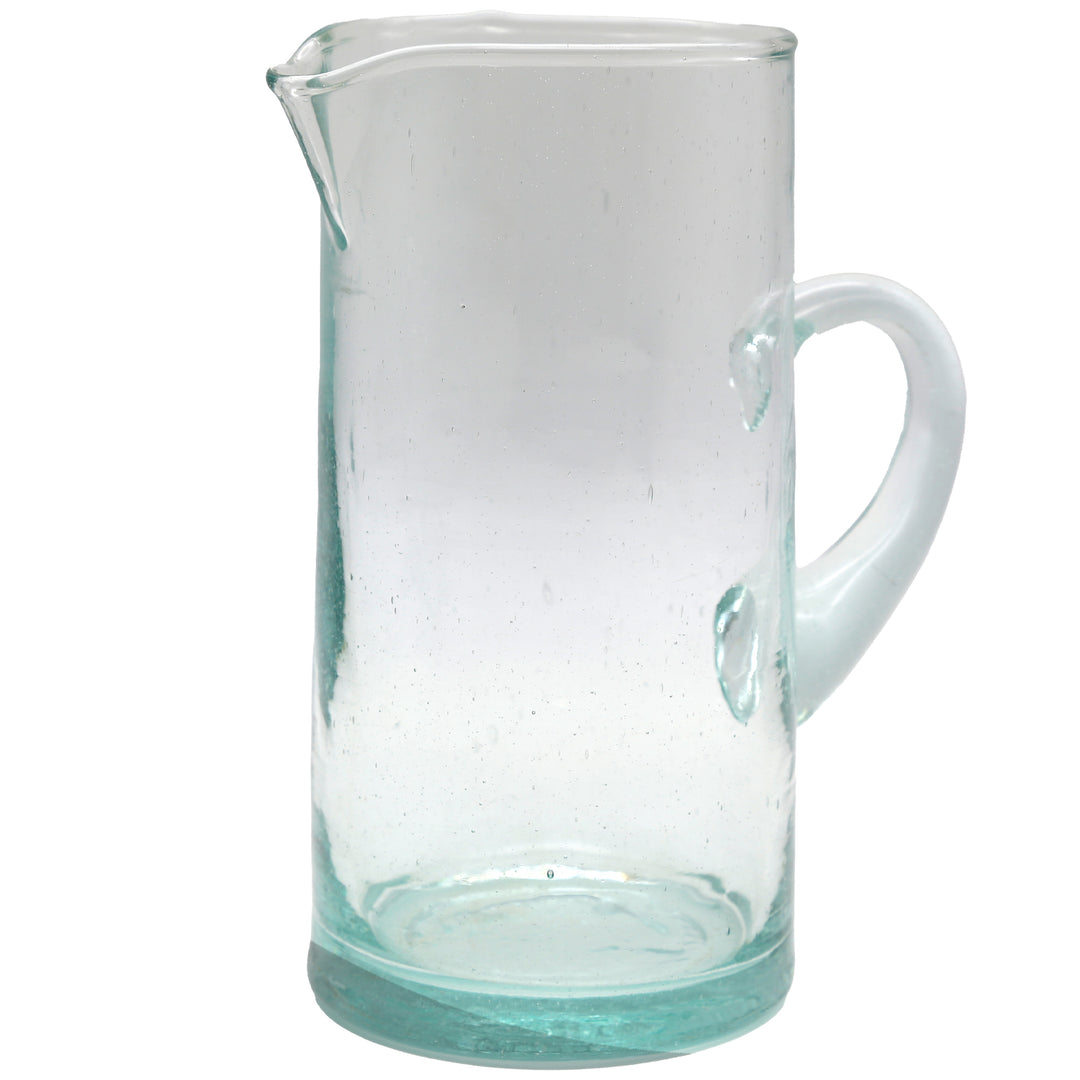 Karaf van transparant glas met handvat – mondgeblazen en individueel