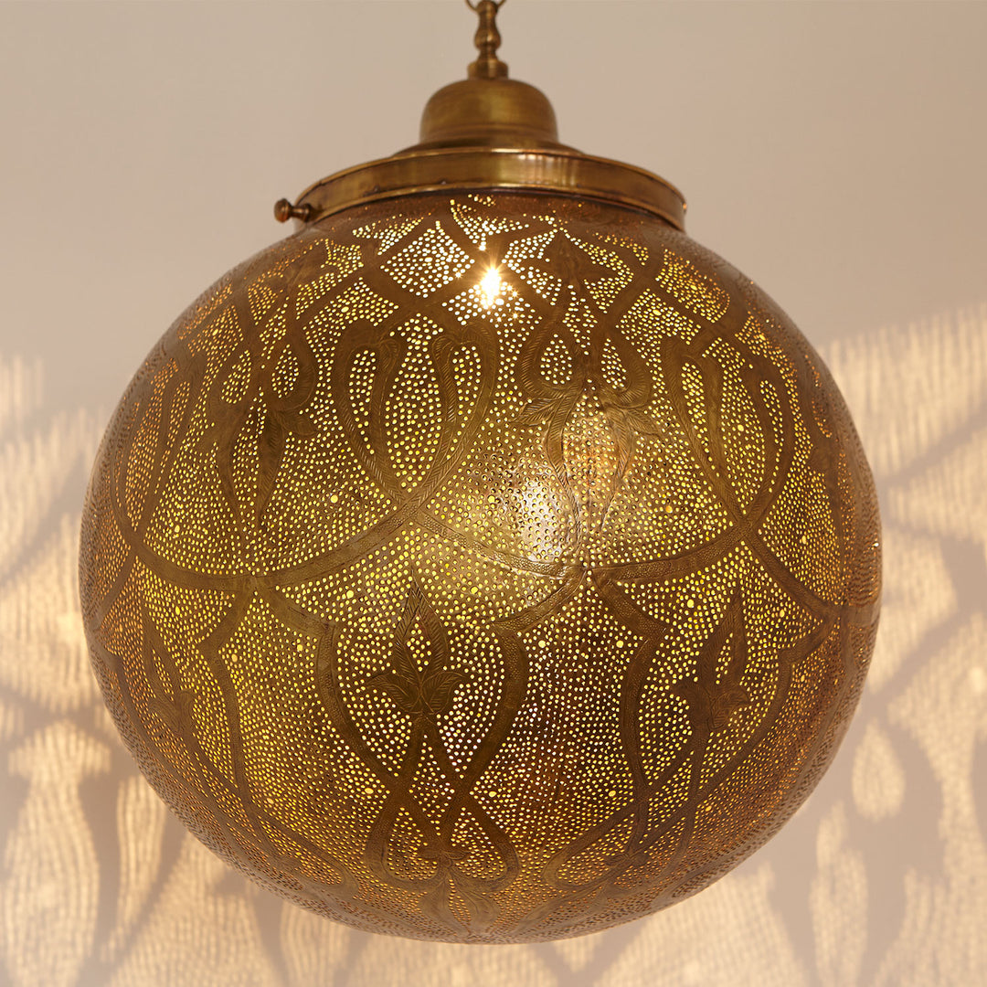 Orientalische Messinglampe Taj