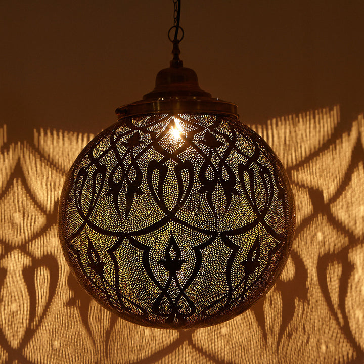 Orientalische Messinglampe Taj