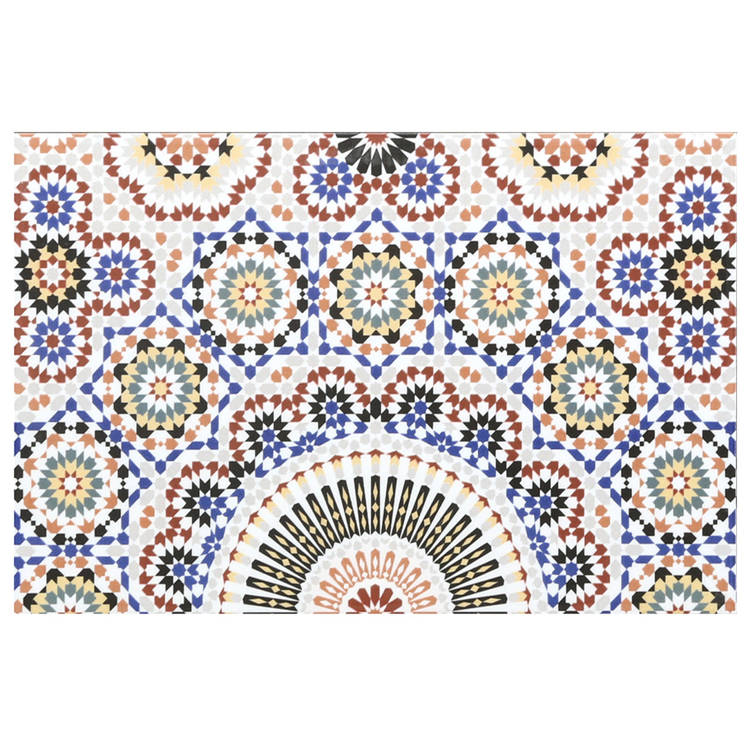 Musterfliese Keramik Wandfliese 40x25 cm mit orientalischem Muster in Mehrfarbig als Detailansicht