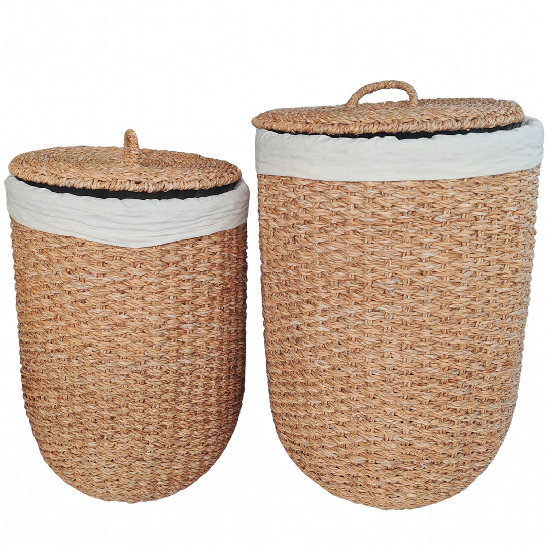 Wäschekorb mit Deckel – 2er-Set, 48 & 70 L – CASA-MORO