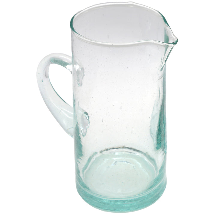 Klassieke waterkaraf met gebogen handvat – gemaakt van gerecycled glas